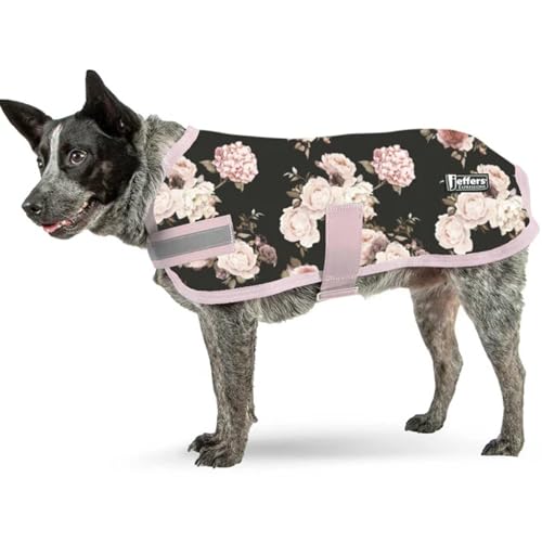 Jeffers Expression Hunde-Fleece-Teppich, weich, gemütlich, mit reflektierenden Streifen, leichter Mantel, perfekt für kleine bis große Rassen, warmer Welpenpullover, waschbar, 50,8 cm von Jeffers