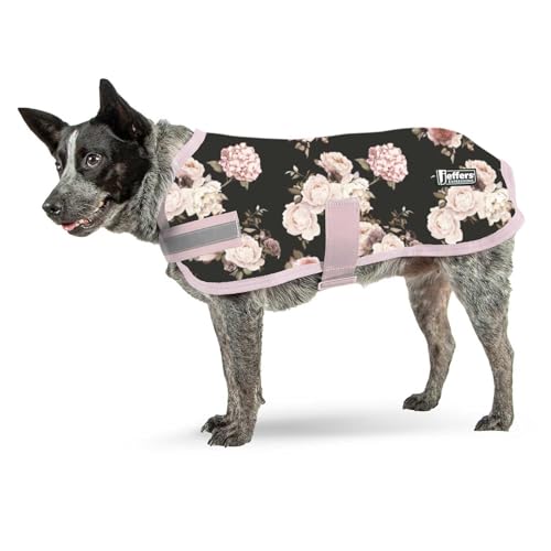 Jeffers Expression Hunde-Fleece-Teppich, weich, gemütlich, mit reflektierenden Streifen, leichter Mantel, perfekt für kleine bis große Rassen, warmer Welpenpullover, waschbar, 81,3 cm von Jeffers