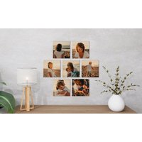 Personalisiertes Foto Holzfliese Quadrat - Laser Geschnittene Holzdrucke Direktdruck Geschenkidee Zum Muttertag Für Sie von JeffersonStDesign