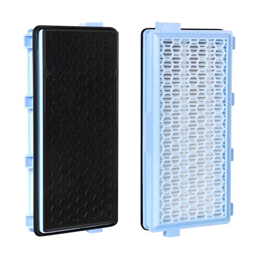 Jegehoyo 2 HEPA Filters für Miele AirClean SF-HA 50, S8340 Staubsaugerfilter für Miele Compact C1 C2, für Complete C2 C3 Cat/Dog PowerLine S4000 S5000 S6000 S8000 Aktiv Zubehör von Jegehoyo