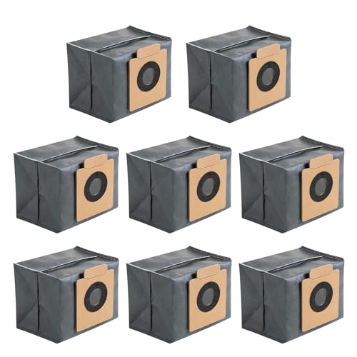 Jegehoyo 8 Stück Ersatz-Staubsaugerbeutel für eufy X8 Pro / X10 Pro Omni Saugroboter, selbstleerer Station, 2,5L Großer Kapazität, Aktivkohle Gewebe, 4-lagige Ersatzbeutel Ersatzteile von Jegehoyo