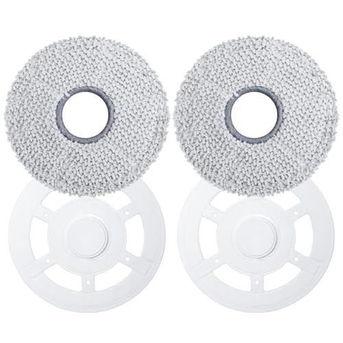 Jegehoyo Mopptücher mit Wischplatten Ersatzteile für Ecovacs Deebot X2 Omni Roboter Staubsauger Wischpad Wischmopp Mopphalterung von Jegehoyo