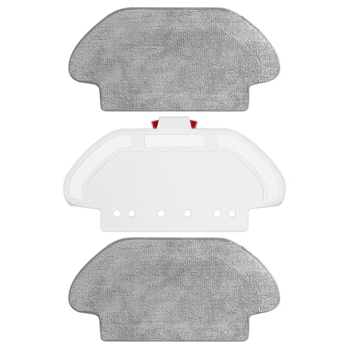 Jegehoyo Mopptücher mit Wischplatten Ersatzteile für Xiaomi S12/Mop 2S/Mop Pro/Mop P/S10 EU/STYJ02YM/Viomi V2 Pro/V3 SE Roboter Staubsauger Wischpad Wischmopp Mopphalterung von Jegehoyo