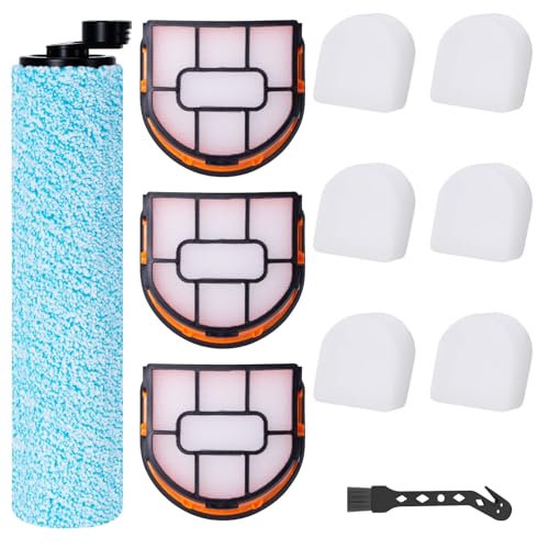 Jegehoyo Zubehörset für Shark HydroVac WD210EU Kabelloser Hartbodenreiniger, Staubsauger Ersatzteile 1 Walzenbürste + 3 Filter + 6 Filterwatte + 1 Reinigungsbürste von Jegehoyo