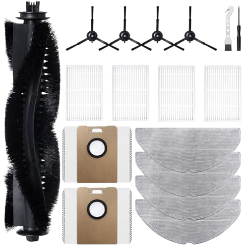 Jegehoyo 17-teiliges Ersatzteil-Zubehör-Set für Tapo RV20 Max Plus/Tapo RV20 Max/Tapo RV30 Max Plus/Tapo RV30 Max Saugroboter von Jegehoyo