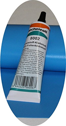 Jeha Pool Reparaturset mit Folie + Folienkleber technicoll 8002, Folien Reparaturset Poolflicken + Kleber Schwimmbad Verschiedene Größen (35 cm x 35 cm + 1 Tube Kleber) von Jeha