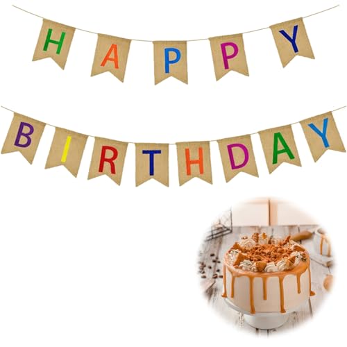 Happy Birthday Girlande Sackleinen, Geburtstag Leinenbanner, Girlande geburtstag, Geburtstag Vintage Leinen Banner, Geburtstag Wimpelkette für Babydusche Geburtstag Party DIY Dekoration Happy Birthday Girlande Sackleinen, Geburtstag Leinenbanner, Girlande geburtstag, Geburtstag Vintage Leinen Banner, Geburtstag Wimpelkette für Babydusche Geburtstag Party DIY Dekoration von JeiibrZui