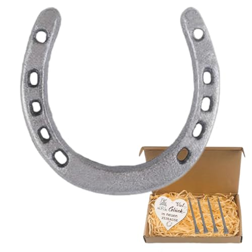Hufeisen Glücksbringer,Hufeisen Deko,Hufeisen Geschenk,Geschenk Set mit Hufeisen,Echtes Getragenes Hufeisen,Als Einweihungs-,Hochzeits-oder Abschlussgeschenk von JeiibrZui