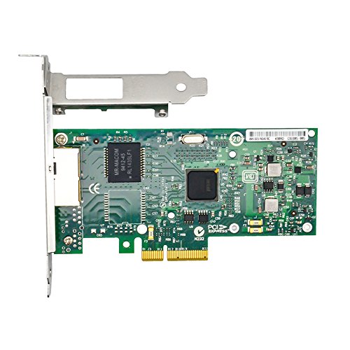 Jeirdus Intel 82580 Chip I340-T2 E1G44HT 1G Gigabit Ethernet Netzwerkadapter (NIC), Dual Copper RJ45 Ports, PCI Express 2.0 X4 von Jeirdus