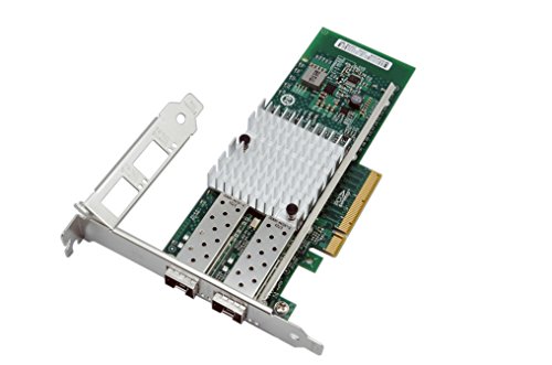 Jeirdus Intel X520-DA2 10Gb Ethernet Netzwerkadapter - Für Intel 82599ES Controller, 2xSFP + Ports von Jeirdus