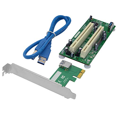 Jeirdus PCI-Express auf PCI-Adapterkarte – PCIe auf 2 PCI Konverteradapter von Jeirdus