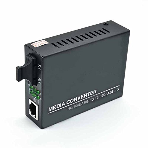 jeirdus Fast Ethernet Duplex SC Glasfaser zu RJ45 Kupfer Medien Konverter, 10/100 M MMF,2km,Dual SC MMF,2km,Dual SC von Jeirdus