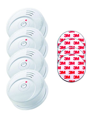 Jeising 4-er Set Rauchwarmelder mit 10 Jahres Lithium Batterie Kriwan Testzentrum Zertifiziert EN14604 inklusiv Magnetbefestigung Magnetopad, weiß, 4/GS506Gpad Jeising 4-er Set Rauchwarmelder mit 10 Jahres Lithium Batterie Kriwan Testzentrum Zertifiziert EN14604 inklusiv Magnetbefestigung Magnetopad, weiß, 4/GS506Gpad von Jeising