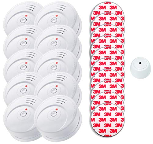 Jeising Sicherheits Set GS506 G 10er Set Rauchmelder/Brandmelder/ 10 Jahre Batterie KRIWAN Zertifiziert EN14604 inkl. 10 x Magnetbefestigung 3M Premium selbstklebend + gratis Wassermelder GS158 Jeising Sicherheits Set GS506 G 10er Set Rauchmelder/Brandmelder/ 10 Jahre Batterie KRIWAN Zertifiziert EN14604 inkl. 10 x Magnetbefestigung 3M Premium selbstklebend + gratis Wassermelder GS158 von Jeising