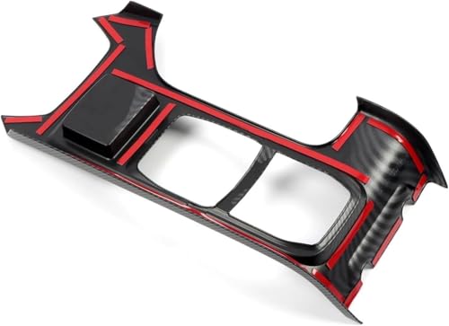 Jeiuvrao Leder-Schaltknauf Für Subaru für wrx VB 2022 2023 LHD Carbon Schwarz Getriebe Shift Panel Abdeckung von Jeiuvrao