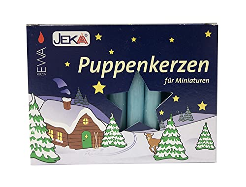 Jeka Puppenlichte Puppenkerzen, 7/65, hellblau, 40er von JEKA