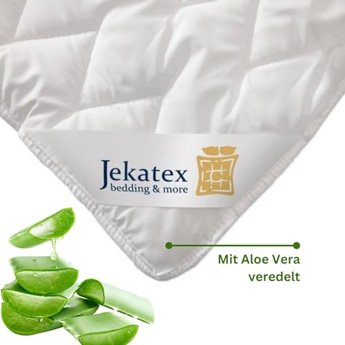 Unterbett Mikrofaser 90x200cm/ Aloe Vera/weiß (100x200 cm) von Jekatex