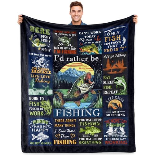 Angelgeschenke für Männer, Fischdecke für Angler, einzigartiges Fisch-Design, Geschenk für Vater, Jungen, Kinder, Angelliebhaber, lustiges, gemütliches Geschenk für Geburtstag, Weihnachten, Feiertage Angelgeschenke für Männer, Fischdecke für Angler, einzigartiges Fisch-Design, Geschenk für Vater, Jungen, Kinder, Angelliebhaber, lustiges, gemütliches Geschenk für Geburtstag, Weihnachten, Feiertage von Jekeno
