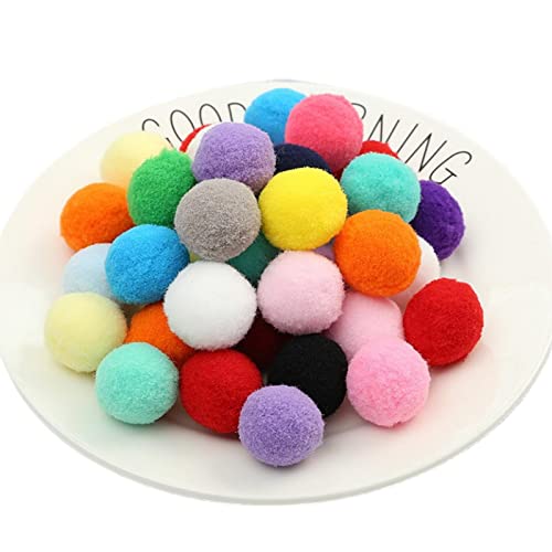 300 Stück 20mm Pompons Zum Basteln Flauschigen PlüSch BäLle Pom Pom BäLle Bunte Pompom Pompon Bunt Mini Pompons BäLle Flauschigen Craft Pom Poms Bunte Flauschige Pompon (Zufällige Farbmischung) von JekyTMP