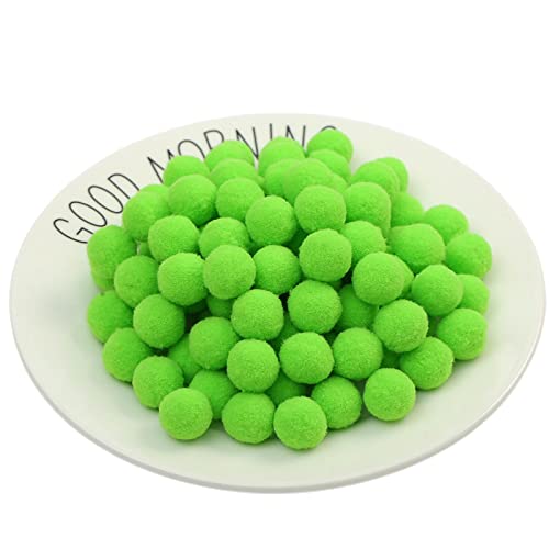 50 Stück 50mm Pompons Zum Basteln Bunte Flauschige Pompons Craft Pom Poms Bunt Mini Pompons Flauschigen PlüSch BäLle Pom Pom BäLle Bunte Pompom Pompons Kleine Mini-Pompons (Nr. 1 Fruchtgrün) von JekyTMP