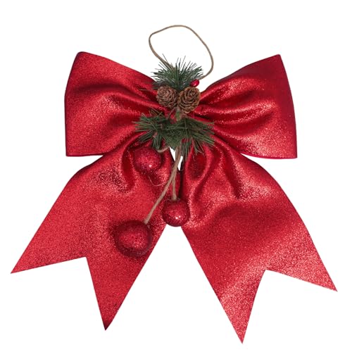 JekyTMP 4 Stück Große Weihnachtsschleifen - 24 x 29 cm Fertig montierte Dekorschleife, Weihnachtsbaumschleifen Geschenkschleife Weihnachtskranzdeko Weihnachtsbogen für Kranz, Tür & Weihnachten (Rot) JekyTMP 4 Stück Große Weihnachtsschleifen - 24 x 29 cm Fertig montierte Dekorschleife, Weihnachtsbaumschleifen Geschenkschleife Weihnachtskranzdeko Weihnachtsbogen für Kranz, Tür & Weihnachten (Rot) von JekyTMP