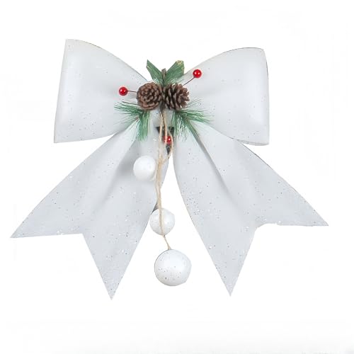 JekyTMP 5 Stück Große Weihnachtsschleifen - 35 x 30 cm Schleife Keine Montage, Weihnachtsbaumschleifen Weihnachtskranzdeko Große Geschenkschleife Weihnachtsbogen für Kranz, Tür & Weihnachten (Weiß) JekyTMP 5 Stück Große Weihnachtsschleifen - 35 x 30 cm Schleife Keine Montage, Weihnachtsbaumschleifen Weihnachtskranzdeko Große Geschenkschleife Weihnachtsbogen für Kranz, Tür & Weihnachten (Weiß) von JekyTMP
