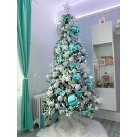 Christbaumschmuck Set, Türkis Weihnachtsdeko, Christbaumschmuck, Ballerina Ornament, Shabby Chic Weihnachtsschmuck, Geschenk-Set von JelannyHomeDecor