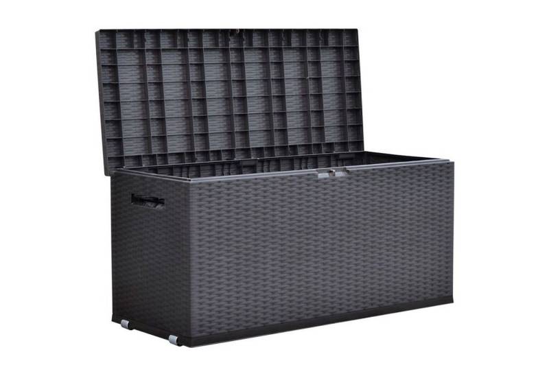 Jelenia Plast Aufbewahrungsbox Gartentruhe Rattan-Design Rollbox Auflagenbox Kissen Aufbewahrung Truh Jelenia Plast Aufbewahrungsbox Gartentruhe Rattan-Design Rollbox Auflagenbox Kissen Aufbewahrung Truh von Jelenia Plast
