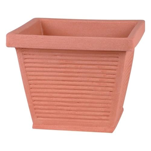 Jelenia Plast Blumenkübel Perugia Terracotta Pflanzkübel Pflanzen-Kübel Kunststoff 40x40x33cm von Jelenia Plast