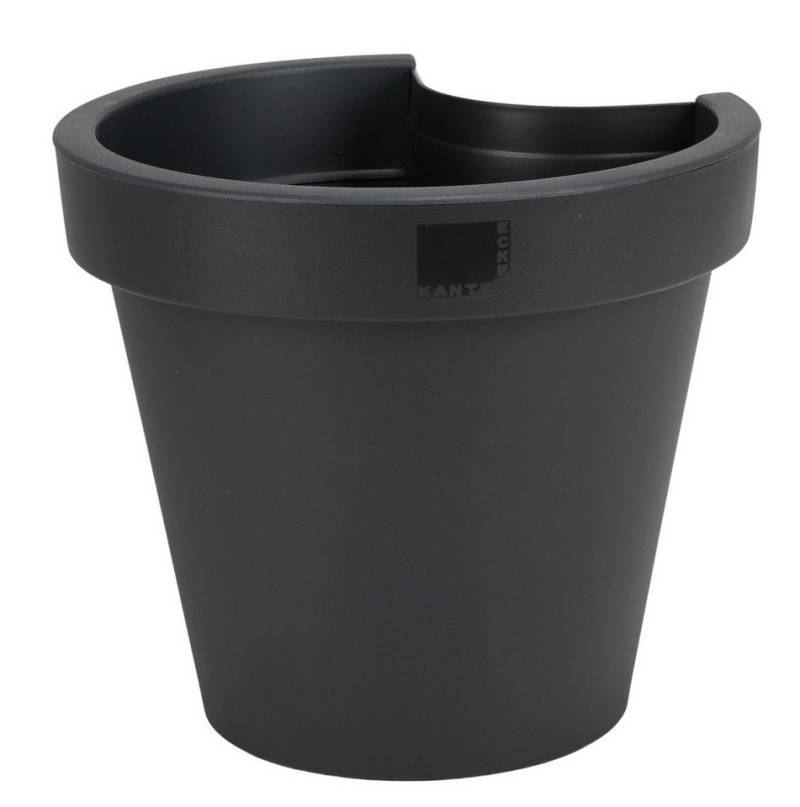 Jelenia Plast Pflanzkübel Regenrohr-Pflanztopf schwarz Fallrohr Blumentopf Pflanzengefäß Garten (1 St) von Jelenia Plast