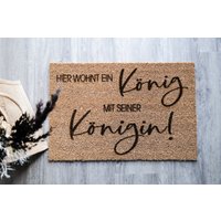 Personalisierte Kokos Fussmatte Mit Eurem Spruch | Eco Friendly Geschenk Weihnachtsgeschenk von JelliesDesign