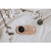 Serviertablett Aus Gewachsten Buchenholz, 100% Fsc® Zertifiziert, Personalisiertes Tablett Frühstücksbrett Mit Gravur, Danke Mama, Muttertag von JelliesDesign