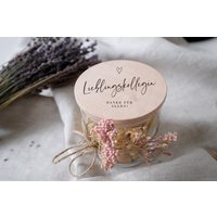 Vorratsglas Zum Verschenken | Abschied Lieblingskollegin Geschenk Jobwechsel Sammelgeschenk Holzdeckel Graviert Mit "Danke Für Alles" von JelliesDesign