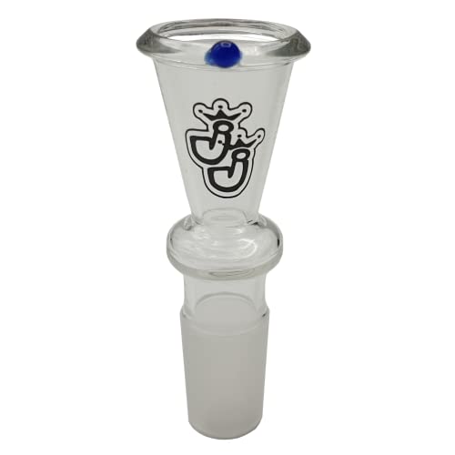Jelly Joker HQ Bong Köpfe Auswahl 18,8mm & 14,5mm Schliff Zylinder Trichter Stufen Kopf + passendes Black Leaf Edelstahlsieb inkludiert (Trichterkopf MN7 mit 1 Sieb, 18.8mm) von Jelly Joker