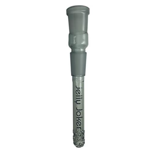 Jelly Joker HQ Lochdiffusor Kupplung Chillum Schwarz-Transparent 18,8/18,8 – 11,5cm Länge von Jelly Joker