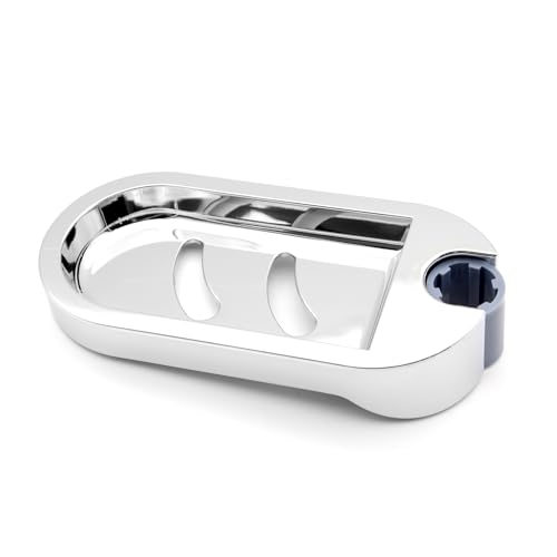 Jelter Duschstange Seifenhalter Clip auf Seifenschale passend für Badezimmer 22 mm Durchmesser Duschstange Rohr aus Acrylnitril-Butadien-Styrol (ABS) in Silber Jelter Duschstange Seifenhalter Clip auf Seifenschale passend für Badezimmer 22 mm Durchmesser Duschstange Rohr aus Acrylnitril-Butadien-Styrol (ABS) in Silber von Jelter