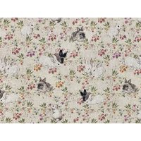 Bunnies Blumentischdecke .rechteck, Oval Oder Rund 135 cm Breit 250 Bis 340 Lang .baumwolle/Leinen Tischdecke Uk . Kinderfest von Jelubee