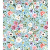 Florale Blumen Tischdecken. 145cm Breit Bis Zu 400cm Lang .cotton Uk Tischdecke. Osz von Jelubee