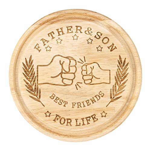 JelyArt Untersetzer Gläser, für Papa Opa zum Geburtstag Geschenk Lustige Untersetzer Holz Vatertag Geburtstagsgeschenk (10cm) von JelyArt