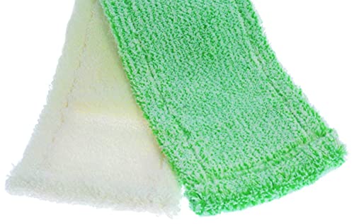 Jemako Bodenfaser-Set grün/weiß kurzflor für wasserfeste Bodenbeläge von Jemako