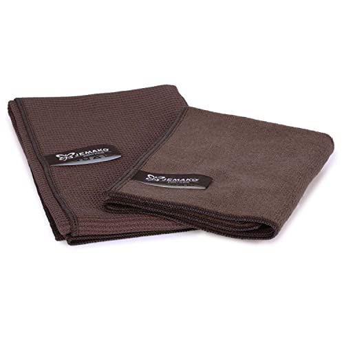 Jemako Set Trockentuch Geschirrtuch groß 45x80 cm mit Profituch Plus S inkl. Wäschenetz (Sinland), (Taupe) von Jemako