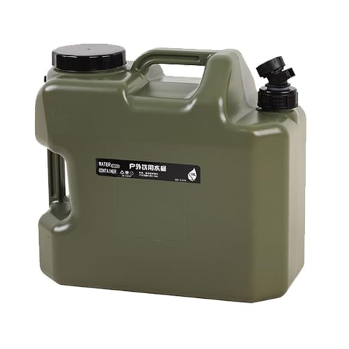 Jemora 18L Camping-Wasserbehälter, tragbarer Notfall-PE-Wassertank mit Wasserhahn für Camping, Wandern von Jemora