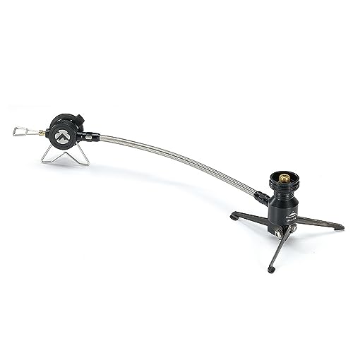 Jemora Klappbarer Gasherd-Adapter aus Aluminiumlegierung, Stativ, Gaslampen-Öfen-ung mit Verlängerungsschlauch, Kartuschenofen-Adapter für den Außenbereich, Camping, Wandern, Picknick, Kochzubehör Jemora Klappbarer Gasherd-Adapter aus Aluminiumlegierung, Stativ, Gaslampen-Öfen-ung mit Verlängerungsschlauch, Kartuschenofen-Adapter für den Außenbereich, Camping, Wandern, Picknick, Kochzubehör von Jemora