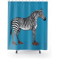Zebra in Heels Duschvorhang von JemsUpcycling