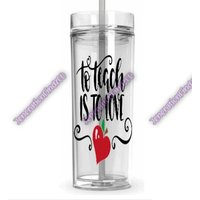 To Teach Is To Love Tumbler, Lehrer Geschenk Für Lehrer, Schulende Geschenk, Wertschätzung, Lehrerleben, Ende Des Jahres von JenerationFindzCo