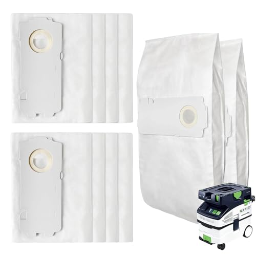10 Stück Vlies Staubsaugerbeutel für Festool CT MINI/CT MIDI/CT 15 Staubsauger ab 2019,15L Große Kapazität Staubsaugerbeutel Einmalige Ersatzteile von Jenmayt