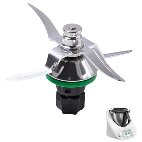 Messer für Vorwerk Thermomix TM5 und Thermomix TM6,scharfe Klinge aus Edelstahl mit Dichtring,Küchenmaschine Mixmesser Edelstahl,Messer für TM5 & TM6 von Jenmayt