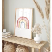 Poster Regenbogen | Boho Kinderzimmer Bild von JennFeli