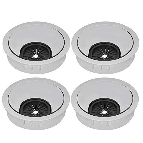 4 Stück Kabeldurchführung Ø45mm, Kabelführung zum Eindrücken Schreibtisch Kabellochabdeckung Tülle Tischkabel Draht Organizer (4.5 cm) von Jenngaoo
