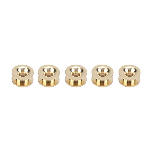 5 Stück Trimmerkopf Ösen, Universal 2 Fädige Rasentrimmer Kopf Messing Ösen Hülse Ersatzteile, Außendurchmesser: 14 mm, Innendurchmesser: 4,3 mm von Jenngaoo